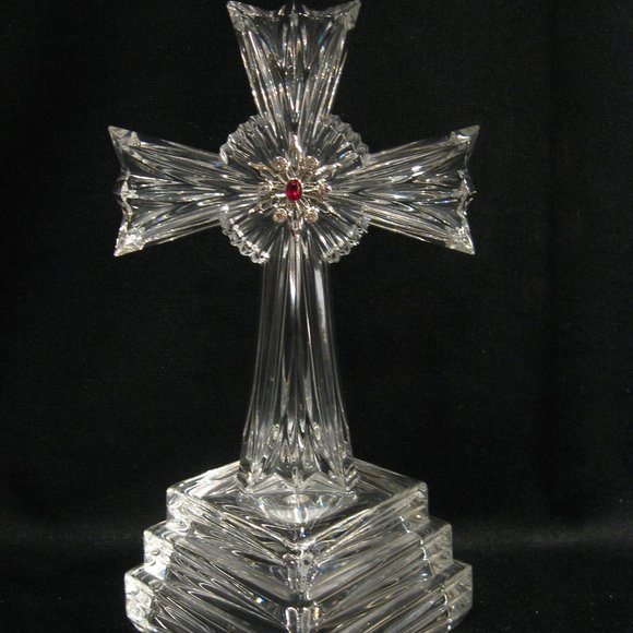 LENOX INSPIRATIONAL COLL. JEWELED CRYSTAL CROSS